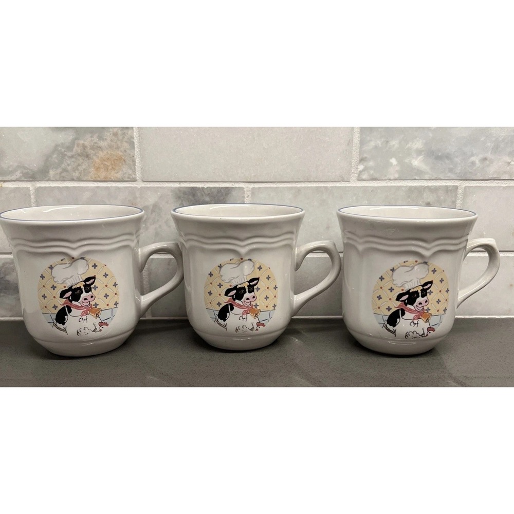 3~Vintage 1990s Newcor "Kow" Cow Mugs